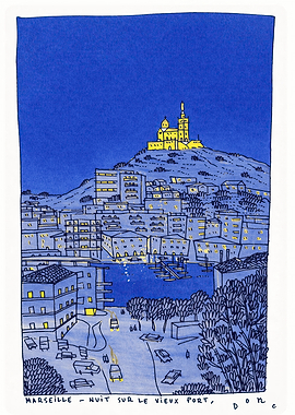 Marseille Night Scene