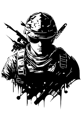 Soldier with Rifle