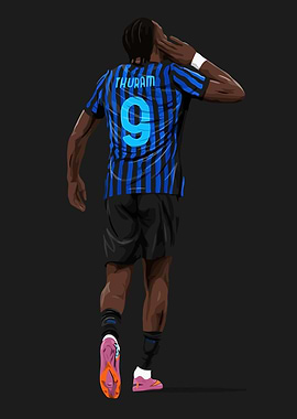 Football Player Thuram Celebration