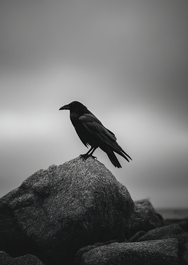 Raven on a Rock