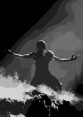 Travis Scott Performing on Stage