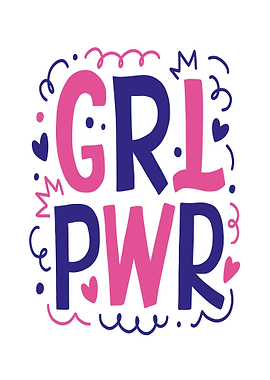 Girl Power Text Art