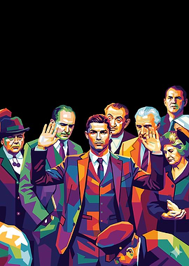 Cristiano Ronaldo in Pop Art Style