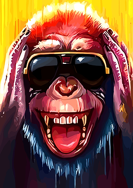 Cool Monkey Wearing Sunglasses