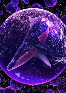 Cosmic Whale in a Bubble