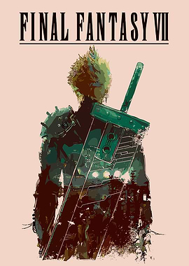 Final Fantasy VII Cloud Strife Poster