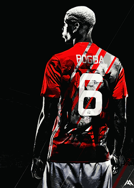 Paul Pogba Football Jersey Art