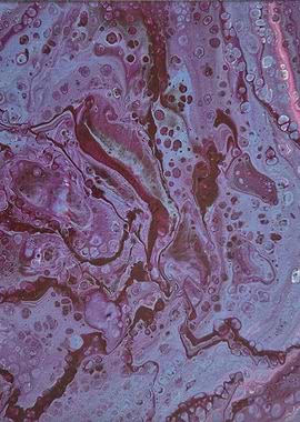 Purple Acrylic Pour