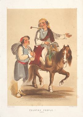 Country People on Horseback