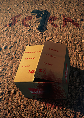 Seven Deadly Sins Box and Gun