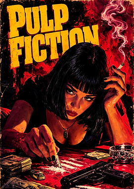 Pulp Fiction Mia Wallace Poster