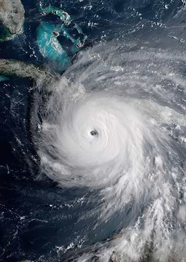 Hurricane Over the Bahamas