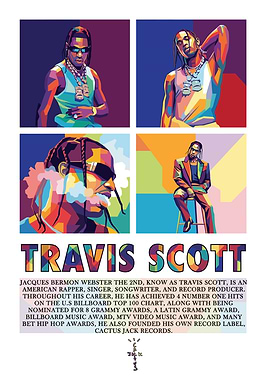 Travis Scott Pop Art Poster