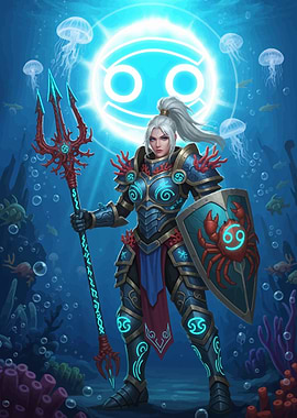 Cancer Zodiac Warrior