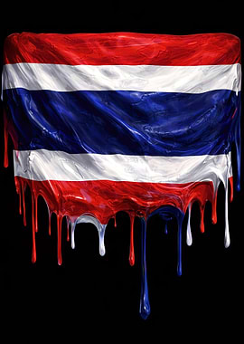 Dripping Thailand Flag