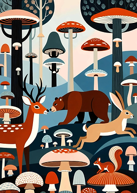 Animals and Mushrooms
