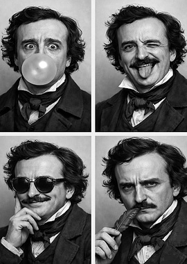 Edgar Allan Poe Photo Strip