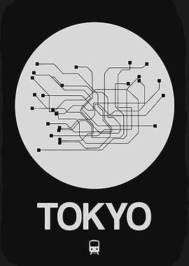 Tokyo Subway Map Poster