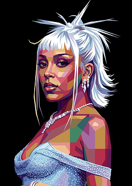 Doja Cat Pop Art Portrait