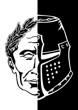 Roman Emperor and Knight Helmet