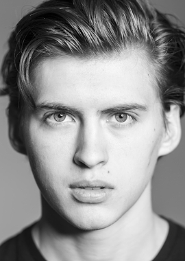 Black and White Portrait of Dempsey Bryk