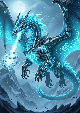 Ice Dragon Breathing Frost