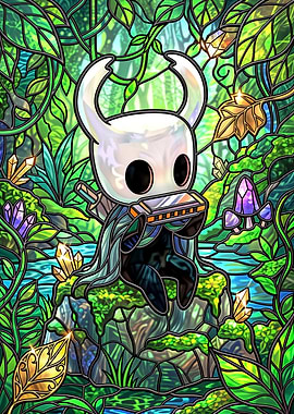 Hollow Knight Character Playing Harmonica