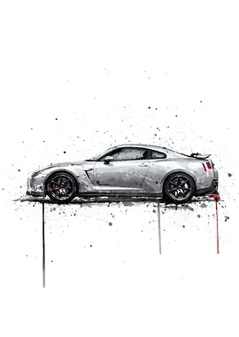 Nissan GT R Ultimate Silver