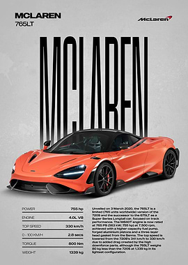 McLaren 765LT Supercar