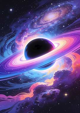 Cosmic Black Hole with Rings