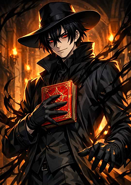 Dark Mage with Grimoire