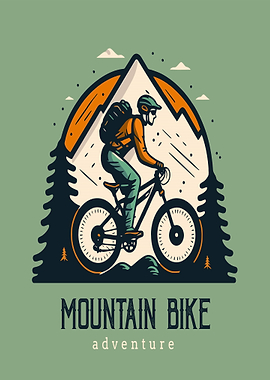 Mountain Bike Adventure Illustration
