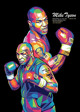 Mike Tyson Pop Art Portrait
