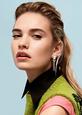 Lily James in Fashion Shoot