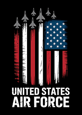 United States Air Force Jets Flag