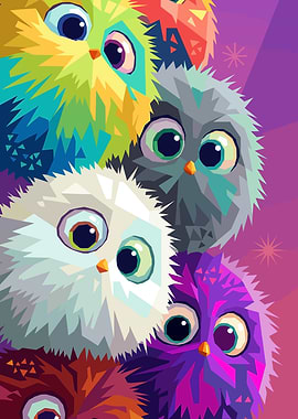 Colorful Geometric Owlets