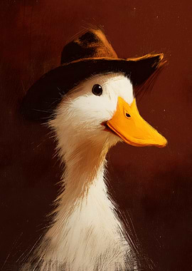 Duck in a Cowboy Hat