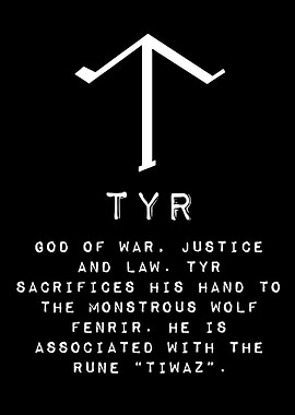 Tyr Norse God Rune