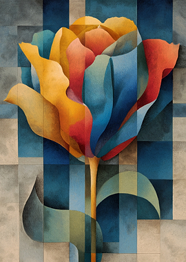 Abstract Geometric Tulip
