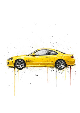 Nissan Silvia Spec R Yellow