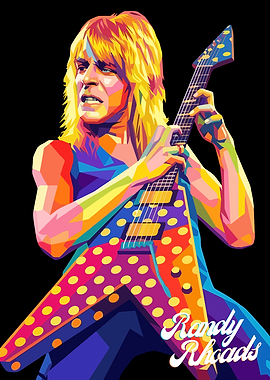 Randy Rhoads Pop Art Portrait