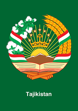 Tajikistan National Emblem