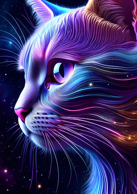 Cosmic Cat Portrait