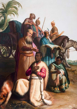 Rembrandt – The Baptism of the Eunuch (1626)