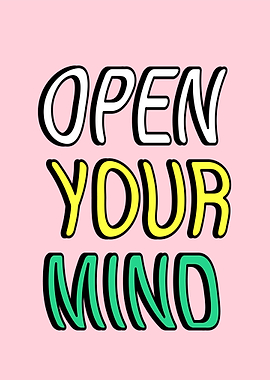 Open Your Mind Text Art