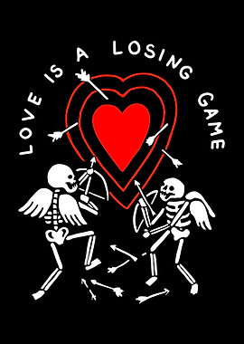 Skeletons Shooting Arrows at Heart