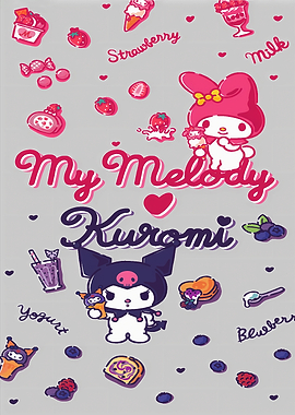 My Melody and Kuromi with Sweets