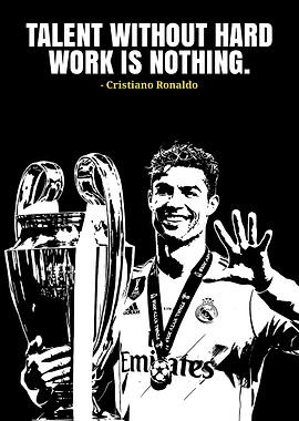 Cristiano Ronaldo with Trophy