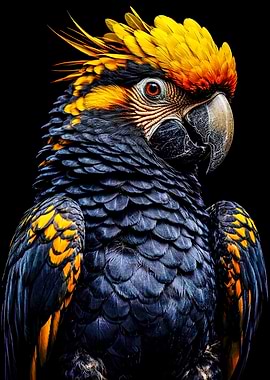 Yellow-crested Cockatoo Portrait