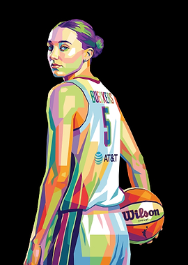 Paige Bueckers Basketball Player Pop Art